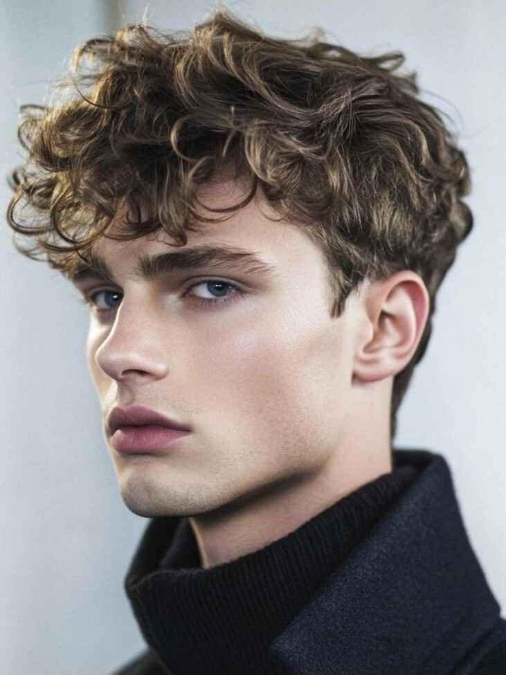 men wavy cut
