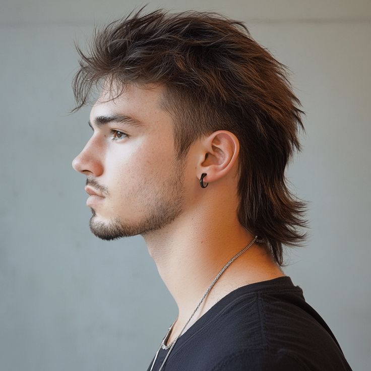 Burst Fade Mullet