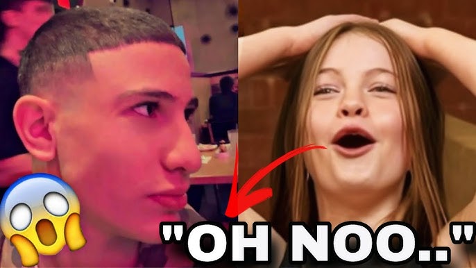 Nidal Wonder’s viral buzz cut transformation, showcasing before and after short hairstyle for men in 2025