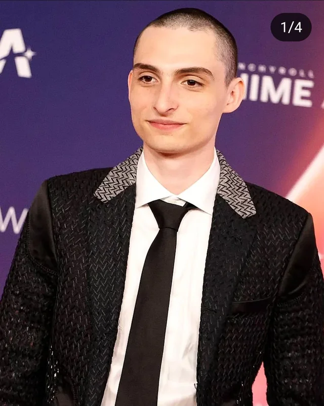 Finn Wolfhard stepped onto the orange carpet at the Crunchyroll Anime Awards in Tokyo.